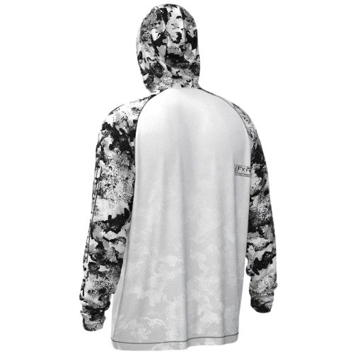 YTH ATTACK UPF PULLOVER HOODIE 22 WHITE CAMO/WHITE